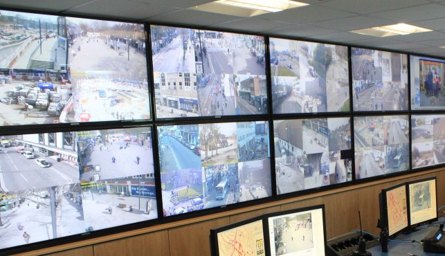 Watford CCTV control room ed